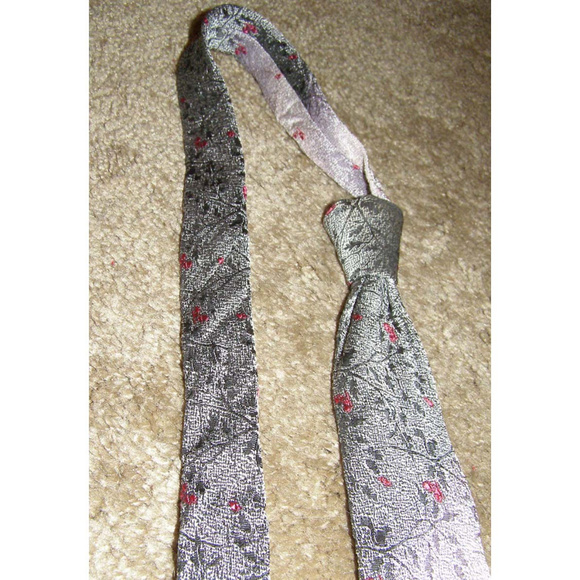 Vintage skinny tie The Coplan Tie floral print - Picture 6 of 8